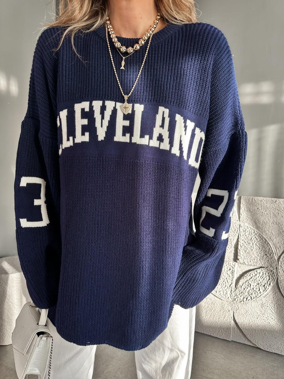 Lacivert Cleveland Oversize Kazak