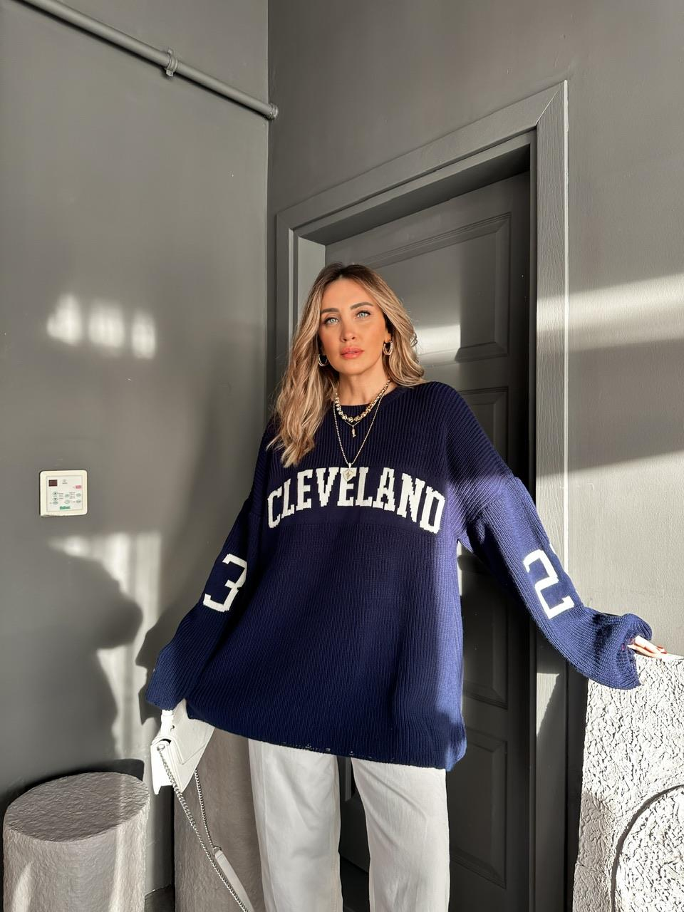 Lacivert Cleveland Salaş Kazak
