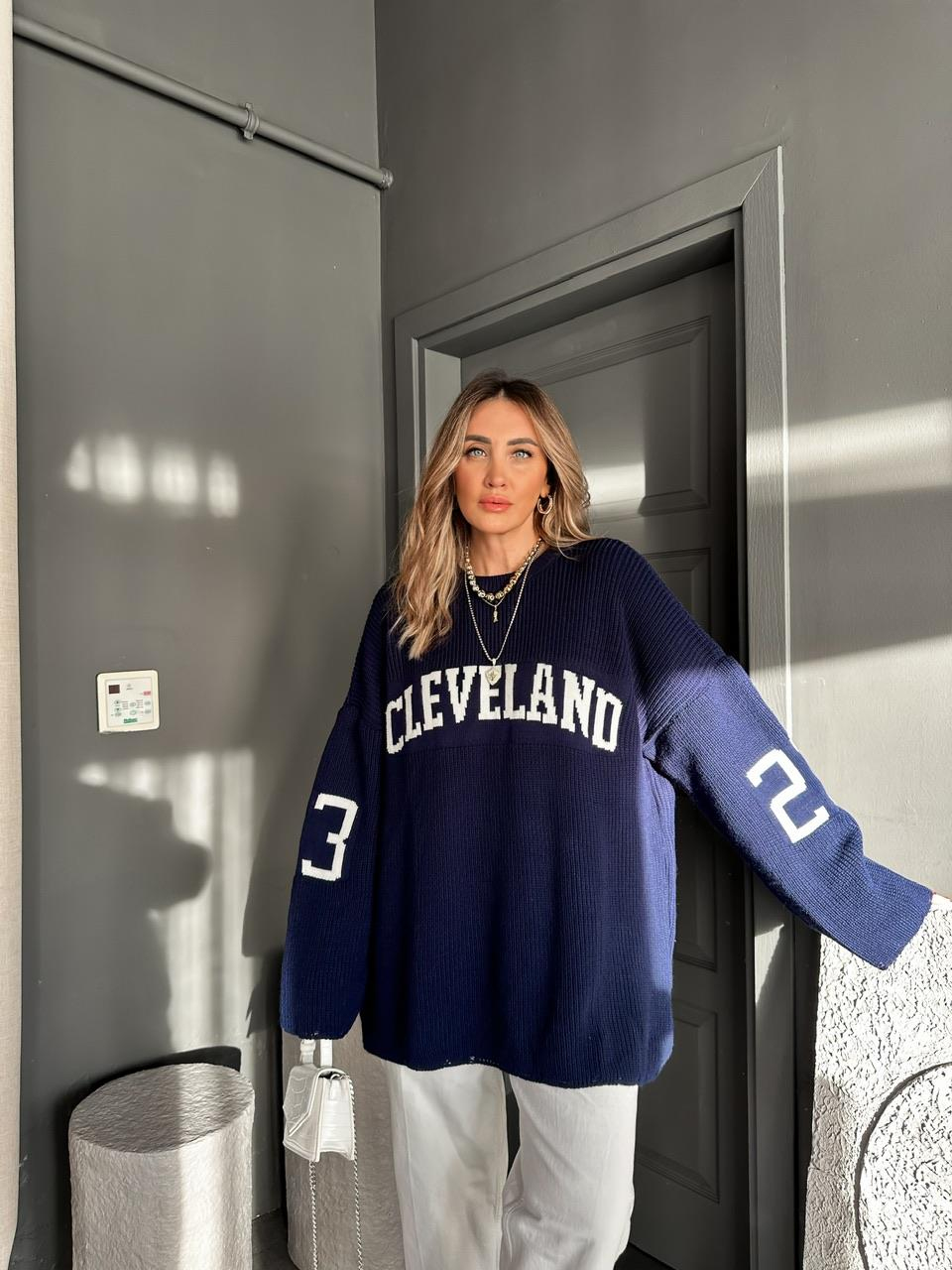 Lacivert Cleveland Salaş Kazak