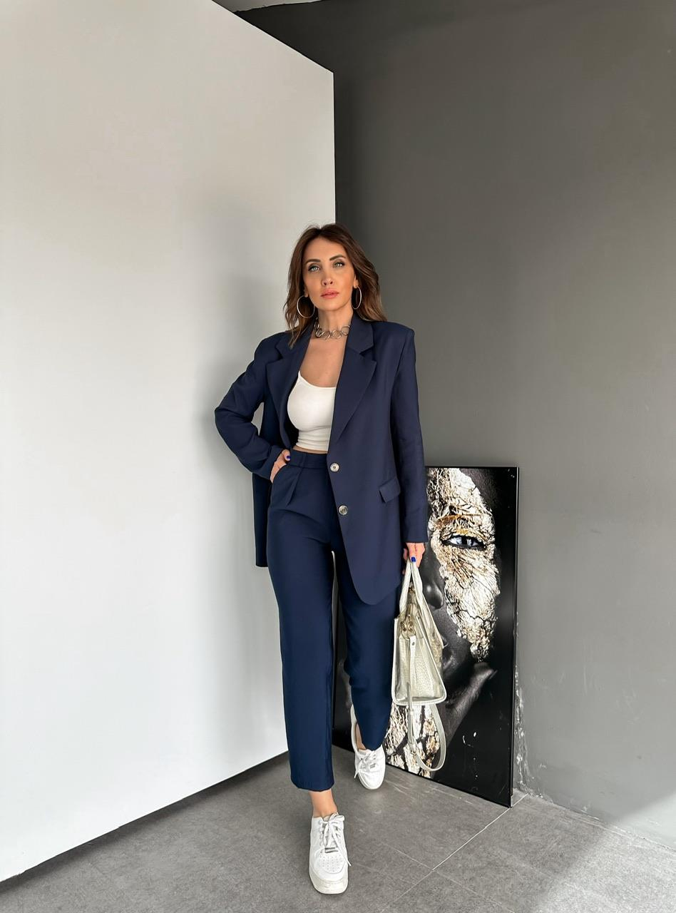 Lacivert Cotton Premium Takım