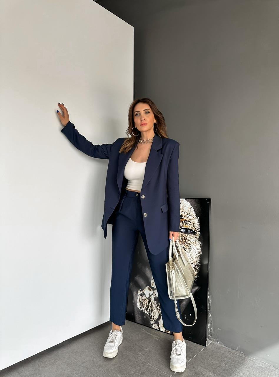 Lacivert Cotton Premium Takım