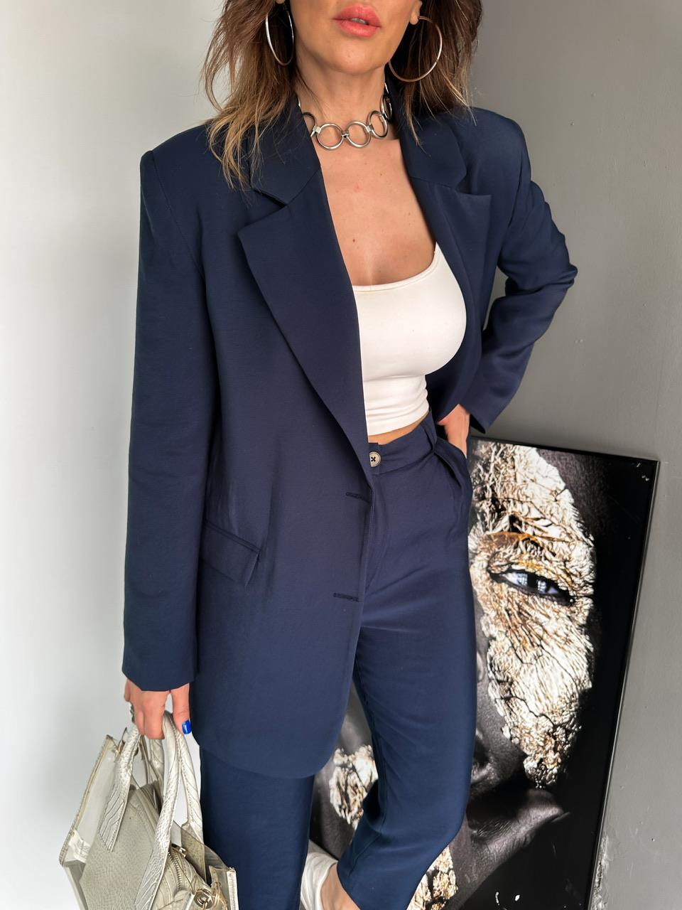 Lacivert Cotton Premium Takım