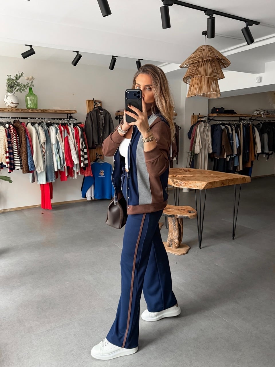 Lacivert Gri Garnili Marka Model Takım