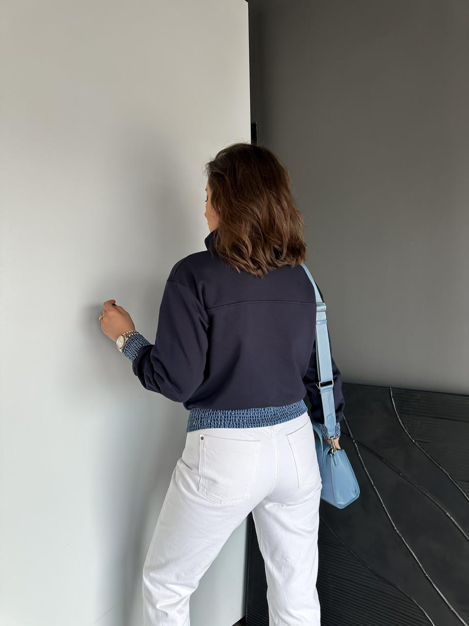 Lacivert Jean Mix Sweatshirt