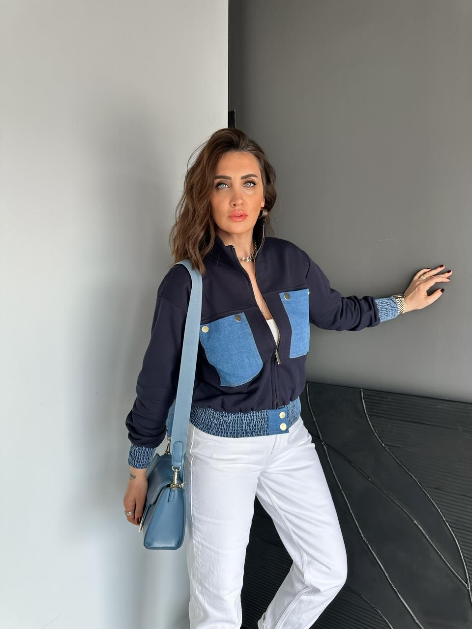 Lacivert Jean Mix Sweatshirt