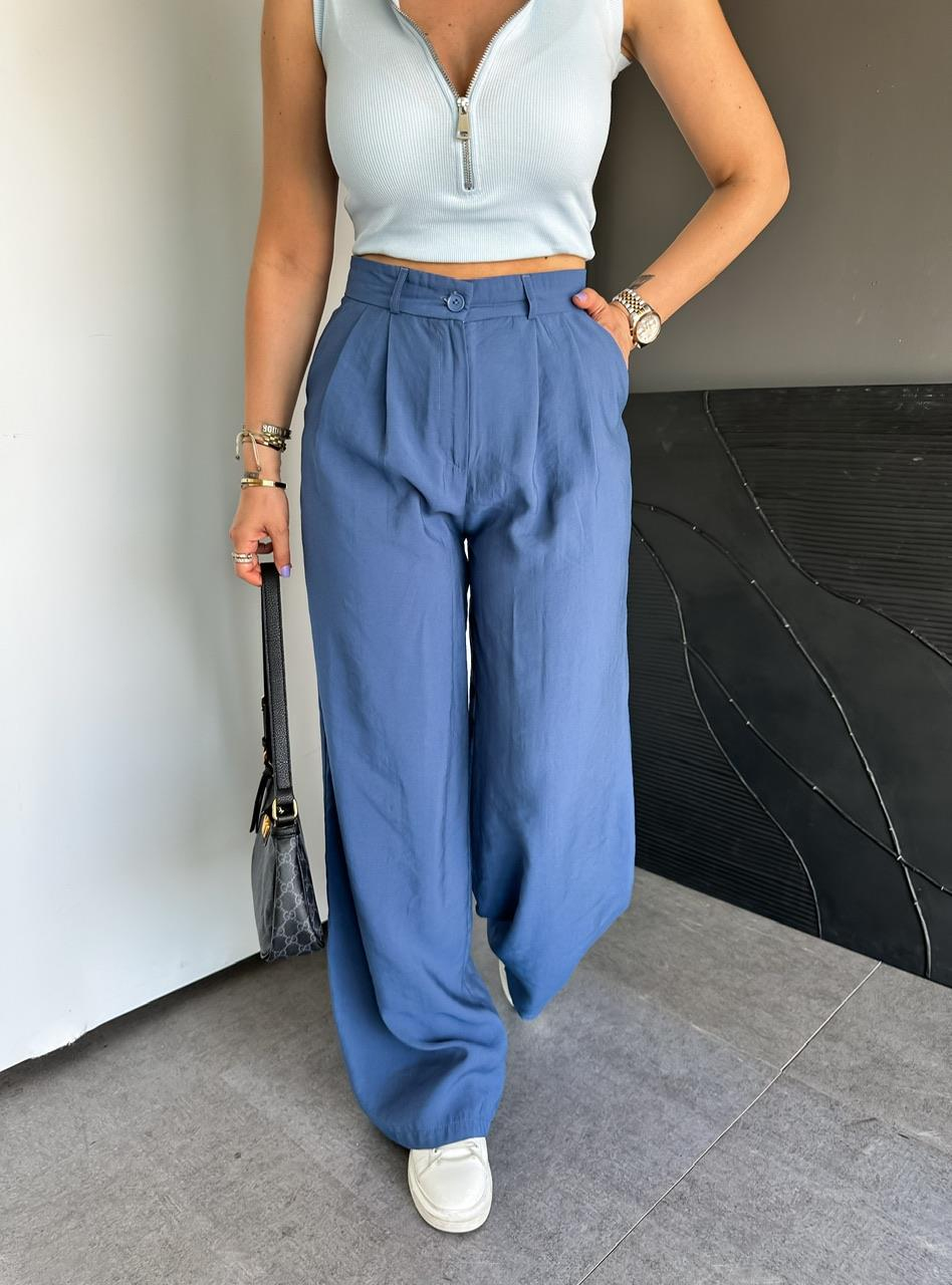 Lacivert Marka Model Bol Pantolon
