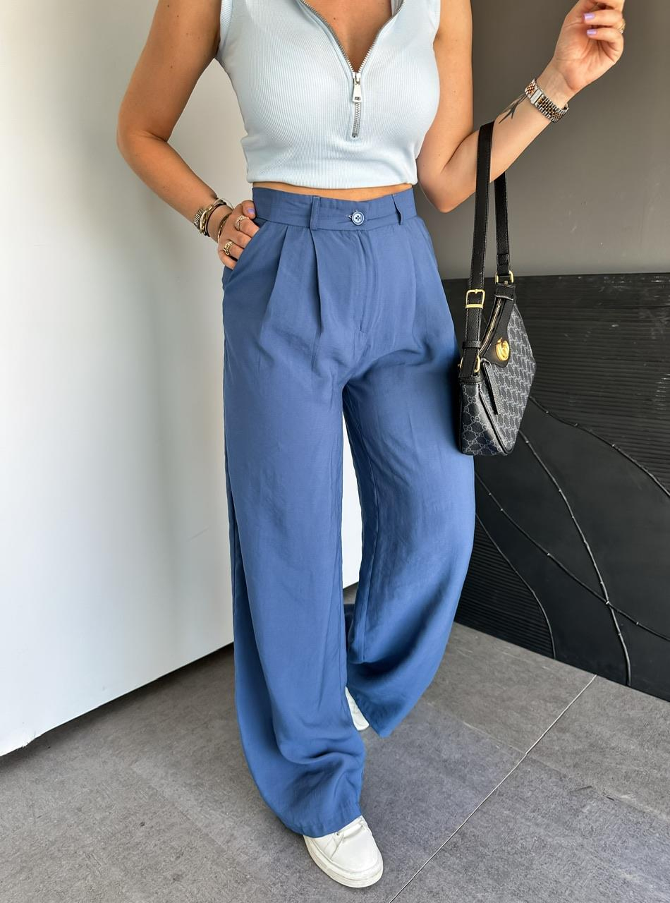 Lacivert Marka Model Bol Pantolon