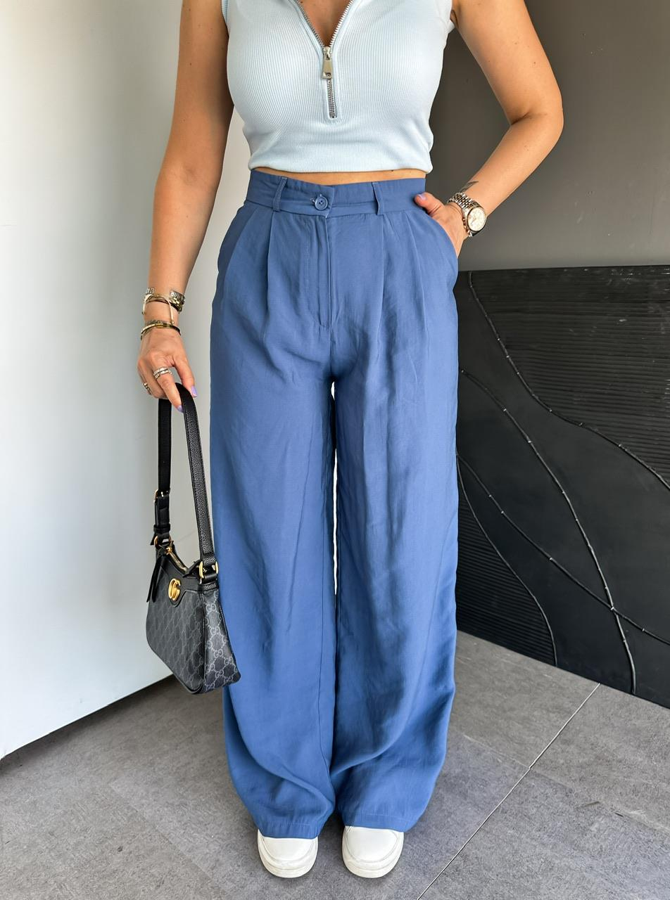 Lacivert Marka Model Bol Pantolon
