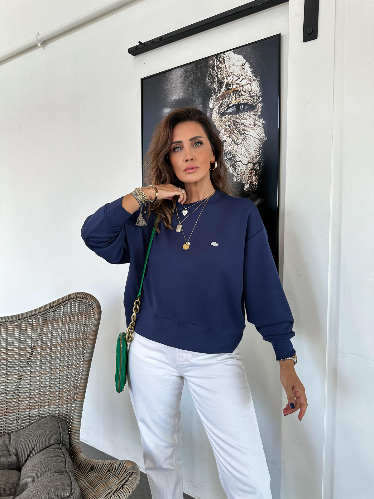 Lacivert Modal Premium Sweatshirt