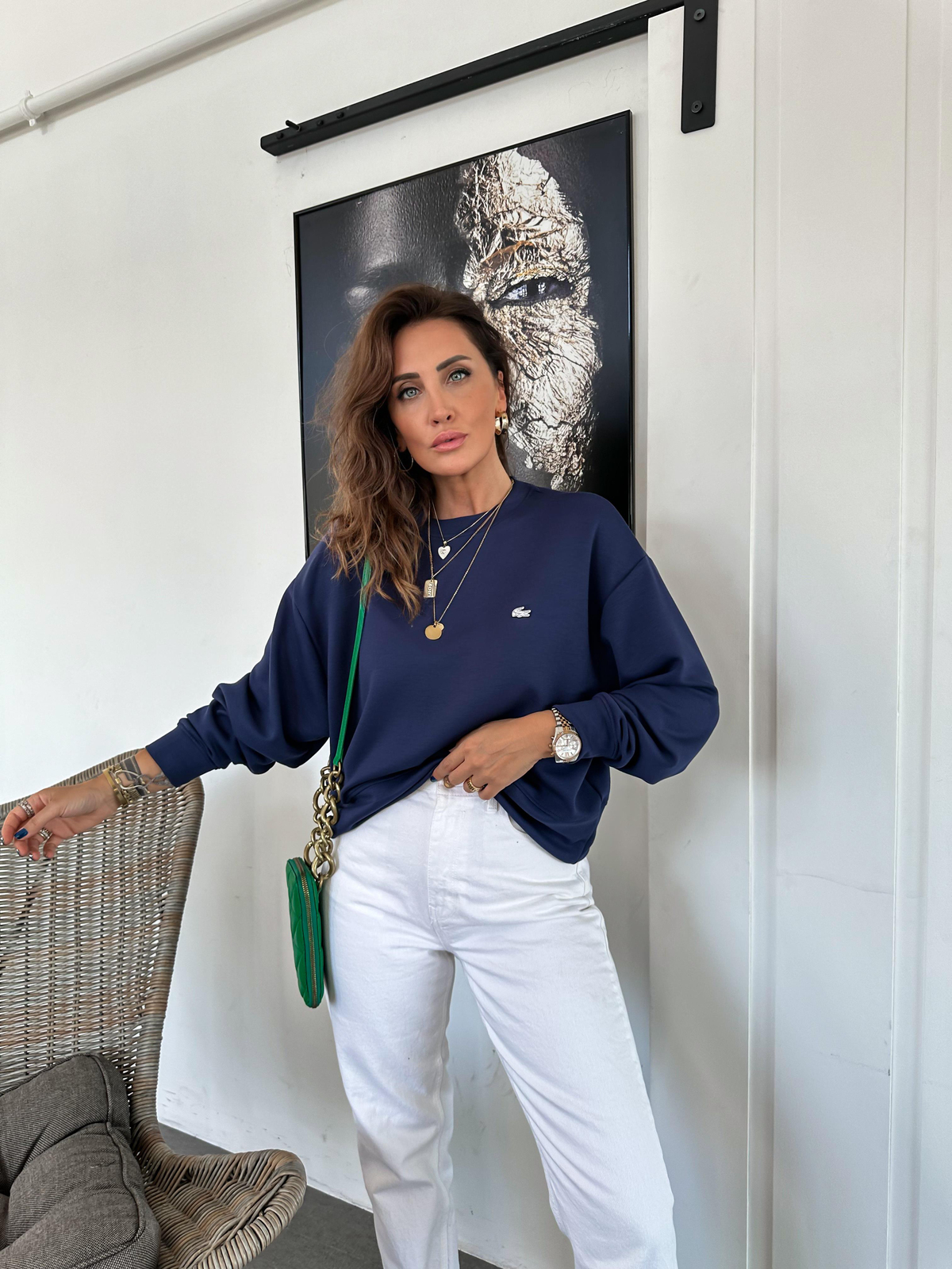 Lacivert Modal Premium Sweatshirt