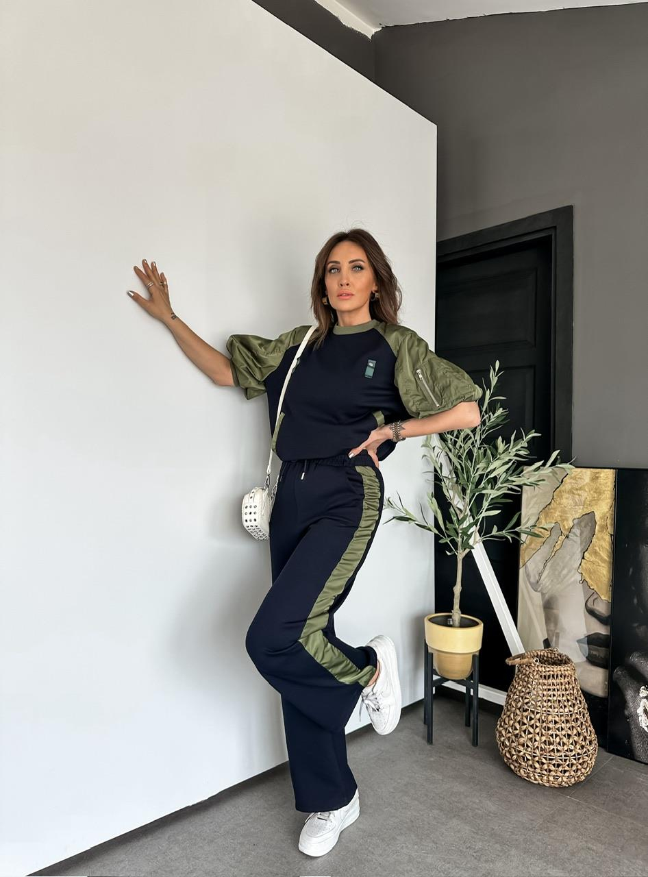 Lacivert Paraşüt Detaylı Tasarım Takım