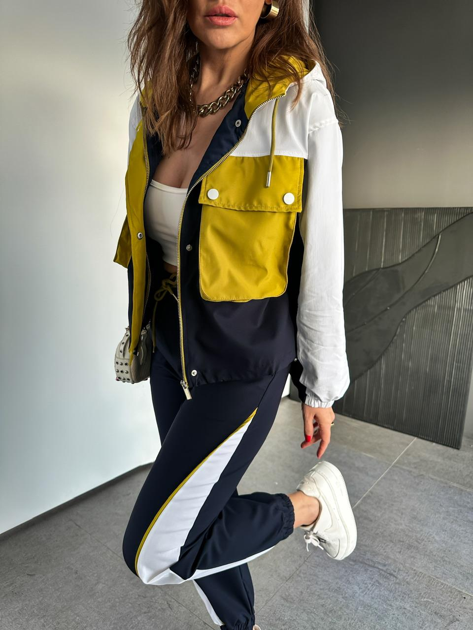 Lacivert Parçalı Premium Takım