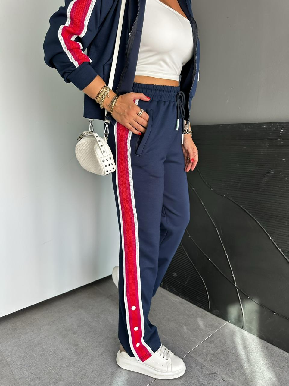 Lacivert Şeritli Marka Model Takım