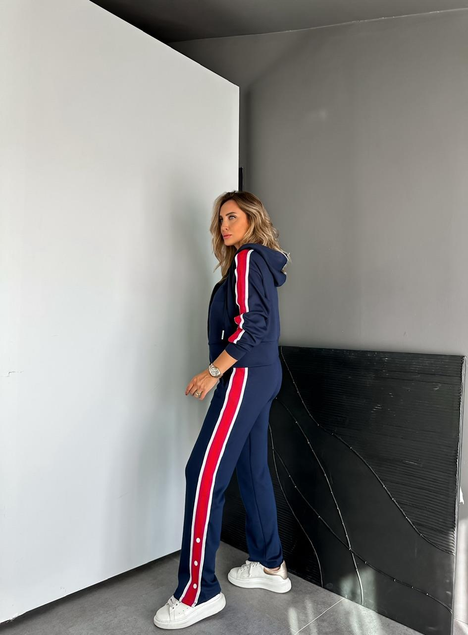 Lacivert Şeritli Marka Model Takım