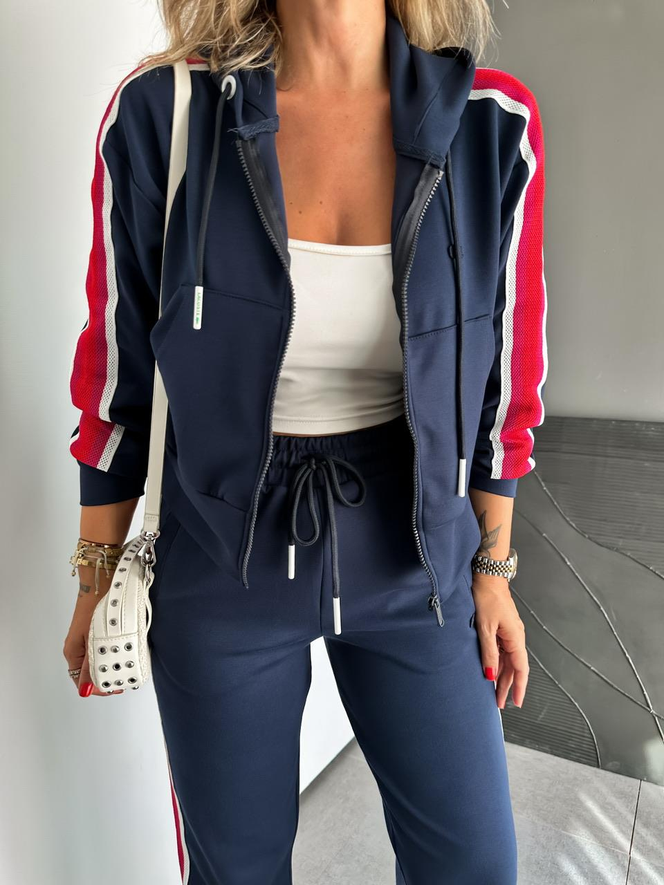 Lacivert Şeritli Marka Model Takım