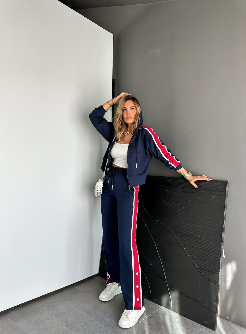 Lacivert Şeritli Marka Model Takım