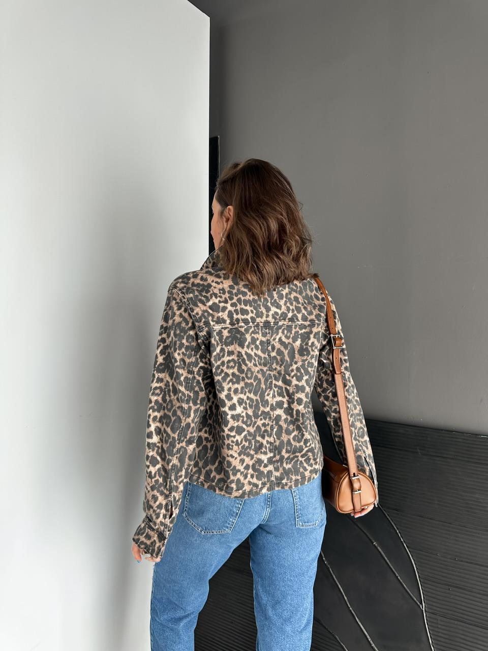 Leopar Desen Orijinal Kot Ceket