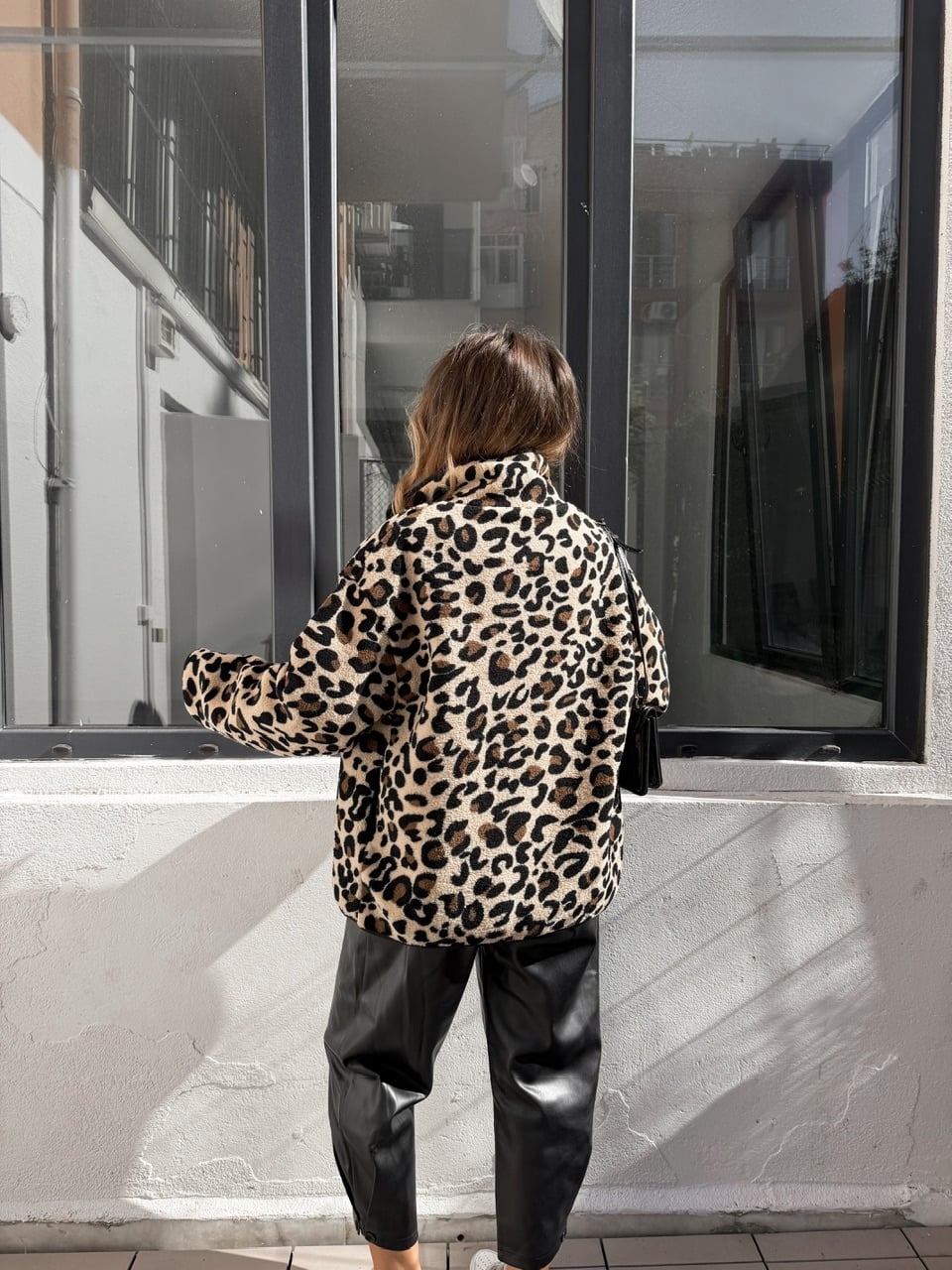Leopar Desenli Teddy Mont