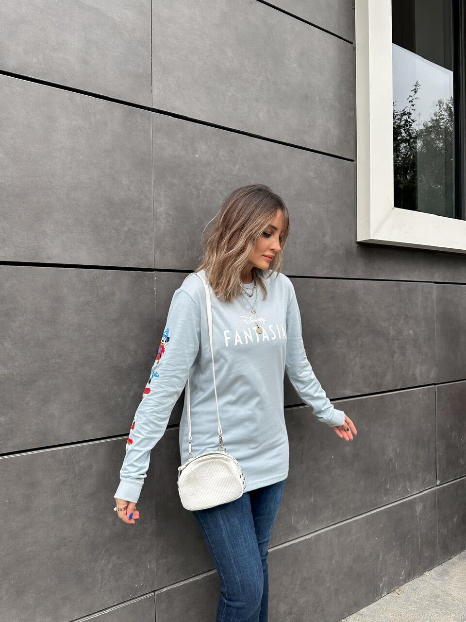 Mavi Fantasia Uzun Kollu Tshirt