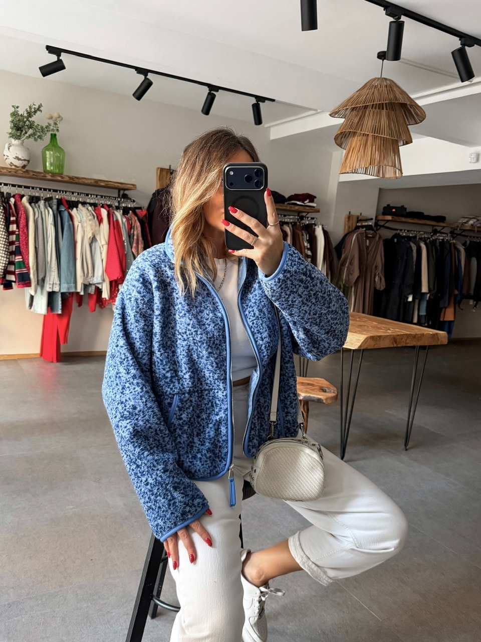 Mavi Floral Teddy Mont
