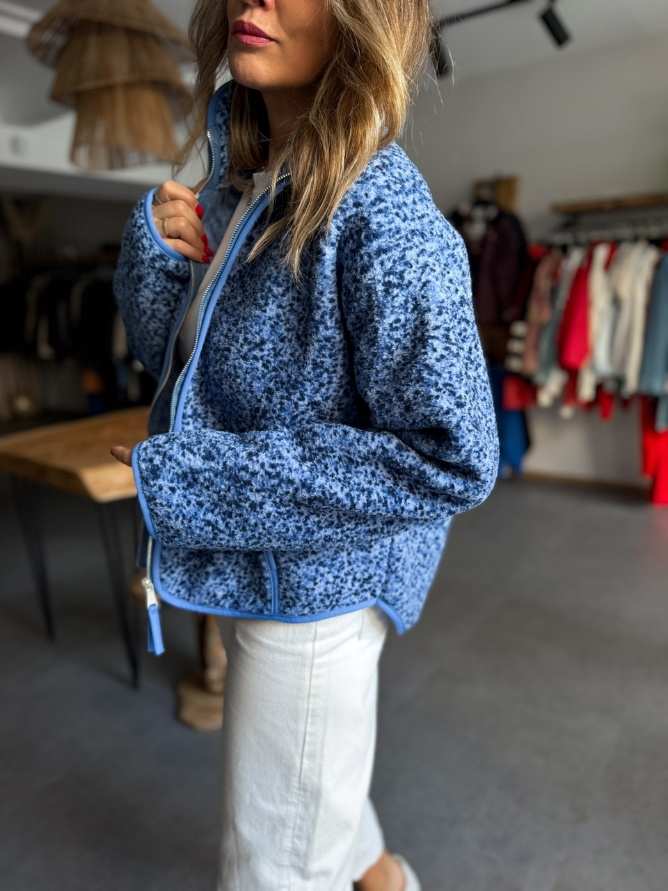 Mavi Floral Teddy Mont