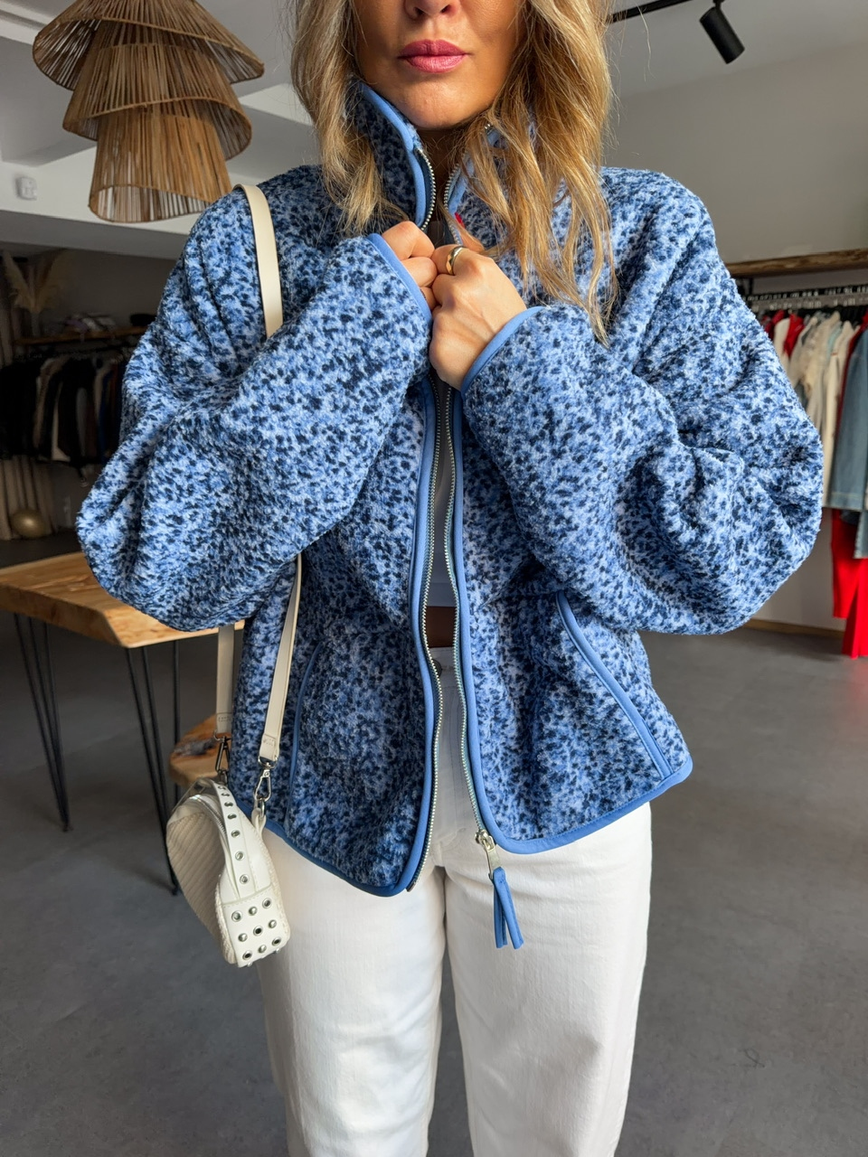 Mavi Floral Teddy Mont