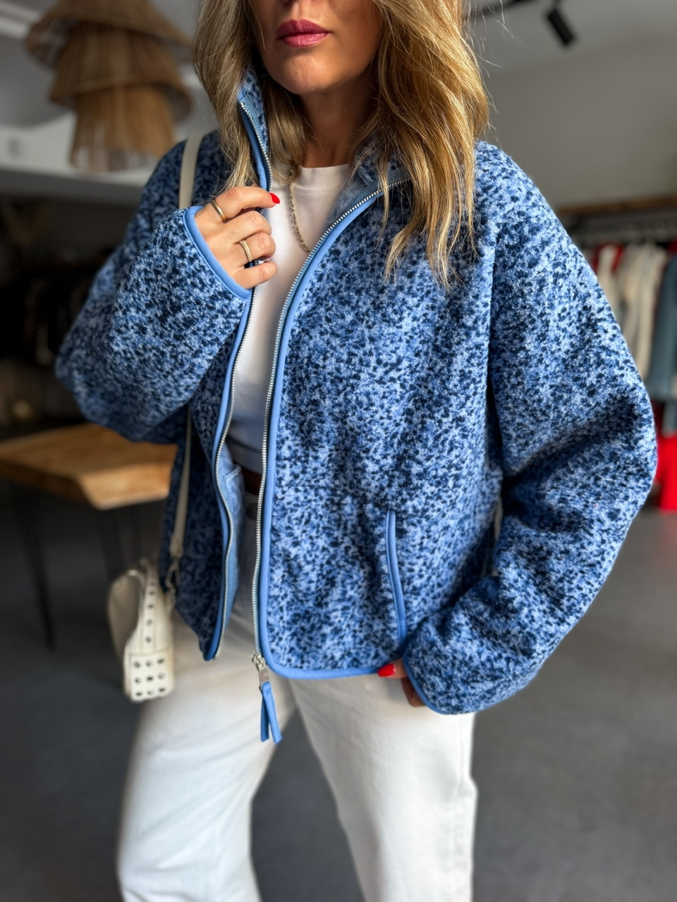 Mavi Floral Teddy Mont