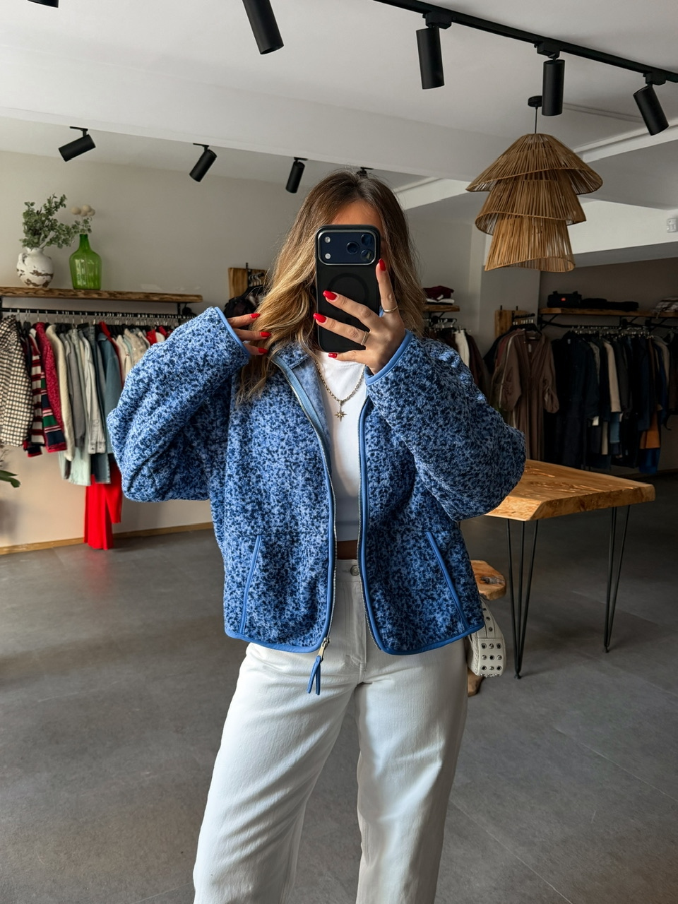 Mavi Floral Teddy Mont