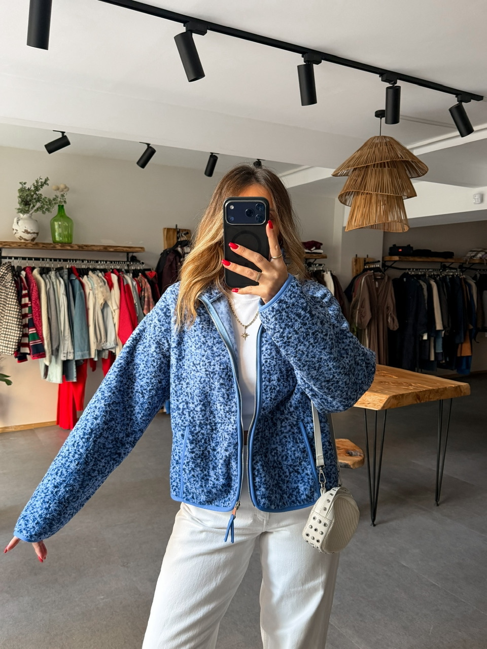 Mavi Floral Teddy Mont