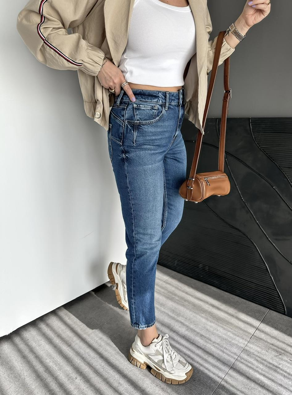 Mavi Mom Kalıp Orijinal Jean