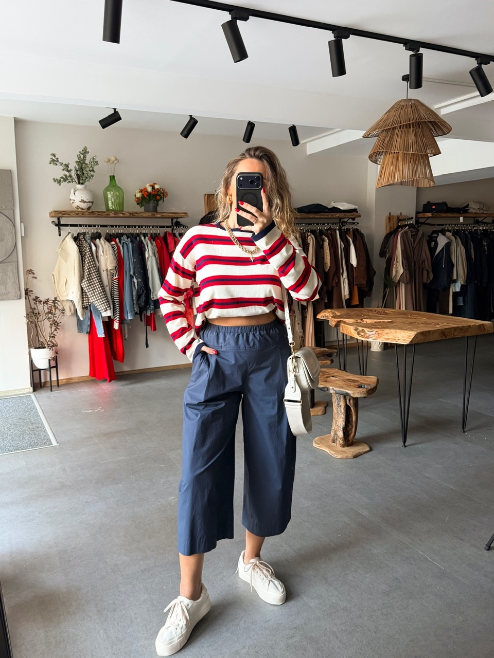 Mavi Orijinal Beli Lastikli Poplin Pantolon