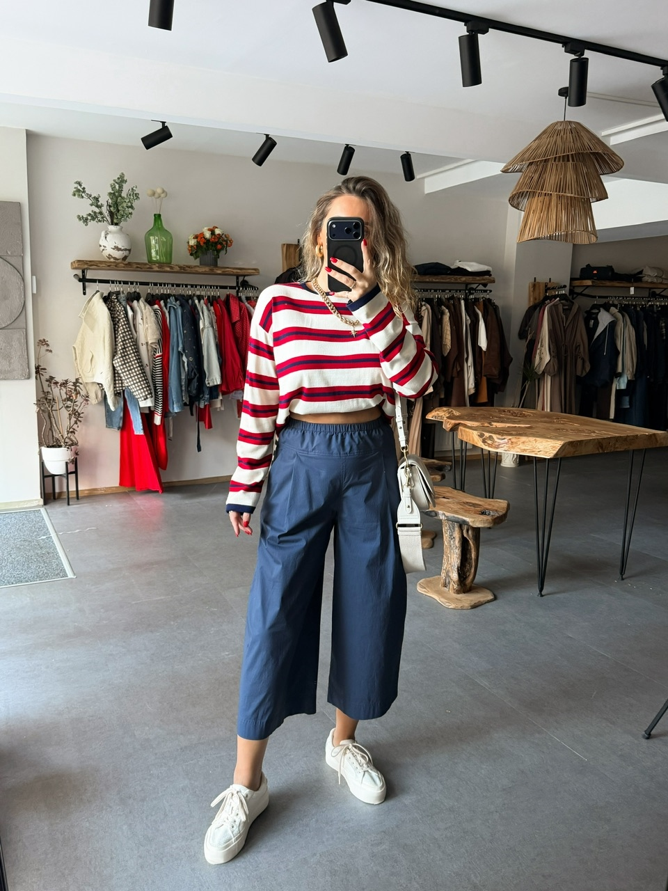 Mavi Orijinal Beli Lastikli Poplin Pantolon