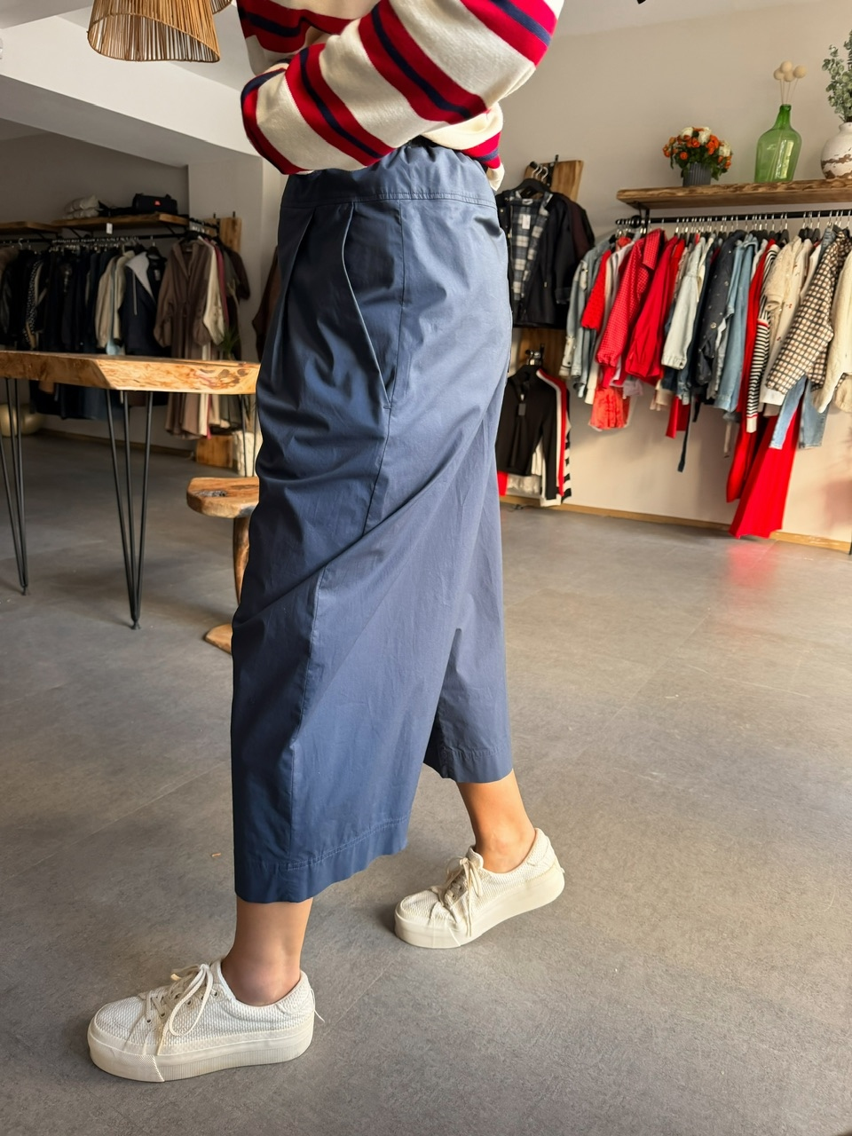 Mavi Orijinal Beli Lastikli Poplin Pantolon