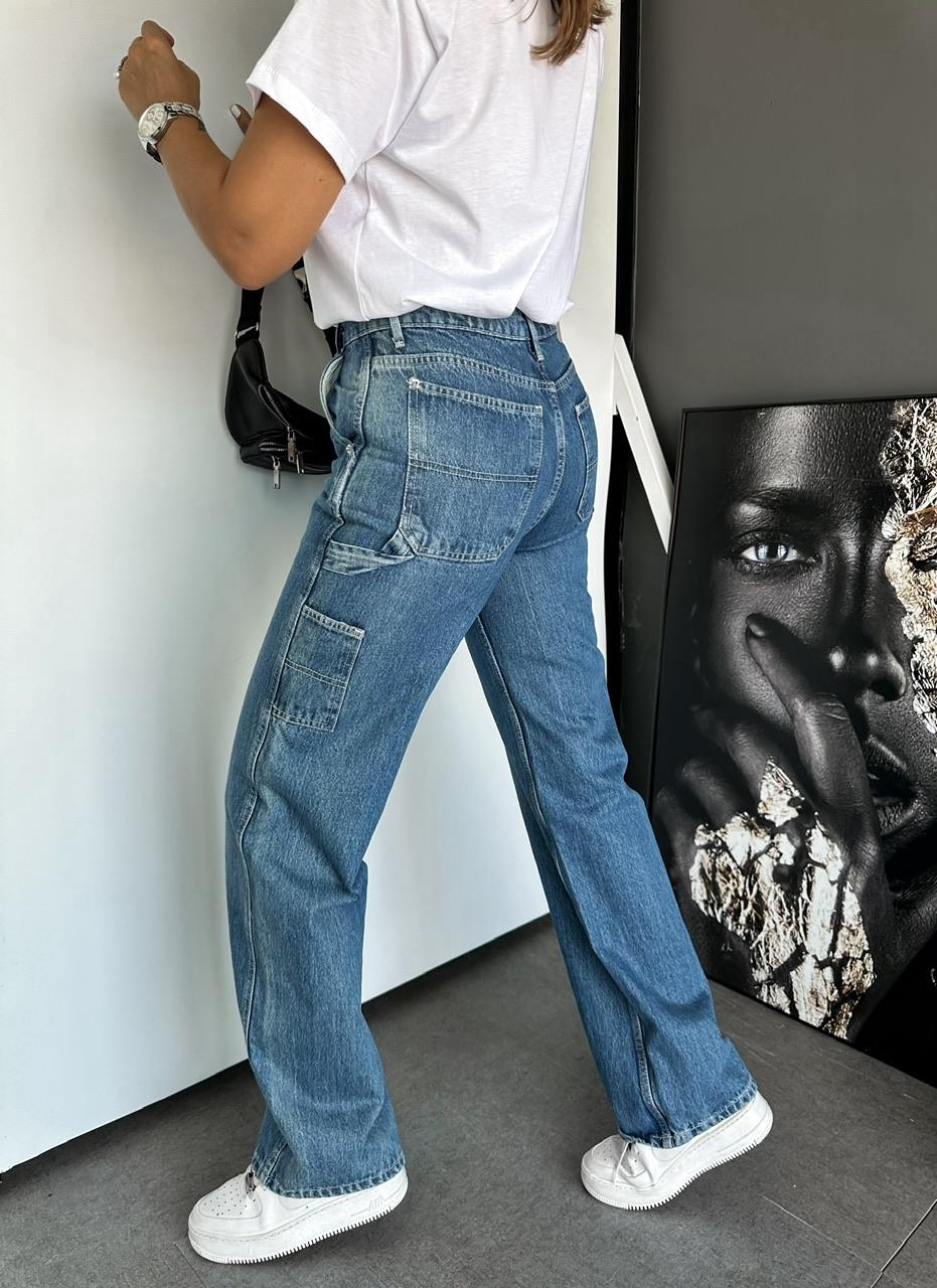 Mavi Orijinal Cep Detaylı Jean