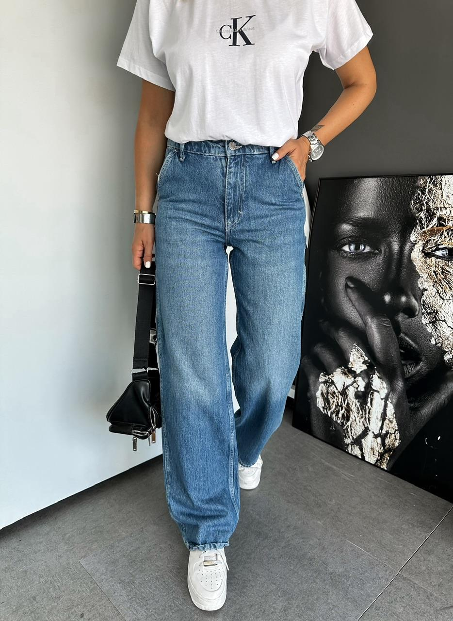 Mavi Orijinal Cep Detaylı Jean