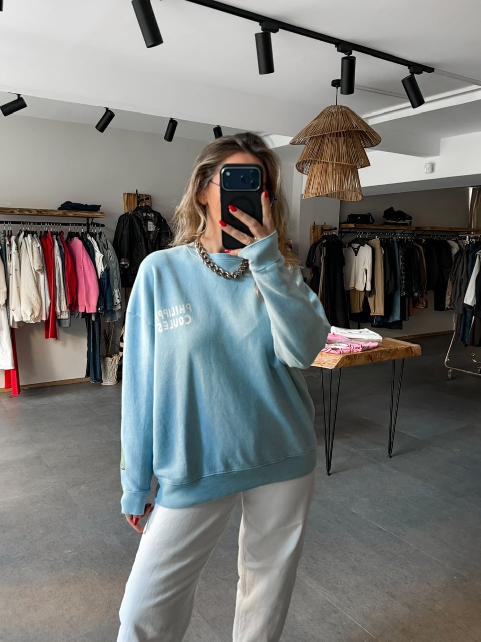 Mavi Phılıppo Yıkamalı Sweatshirt