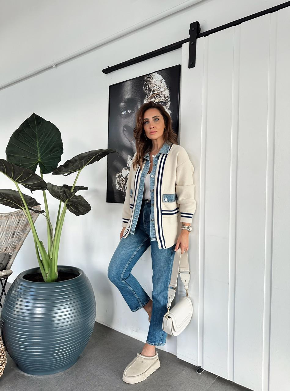 Mavi Taşlanmış Orijinal Jean