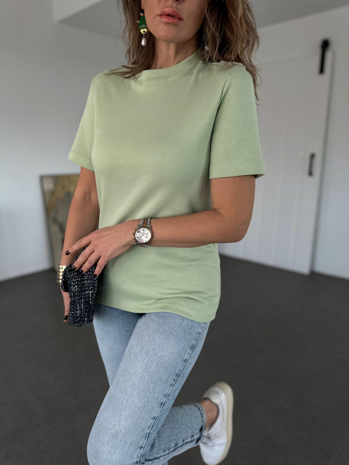 Mint Yeşili Organic Cotton Tshirt