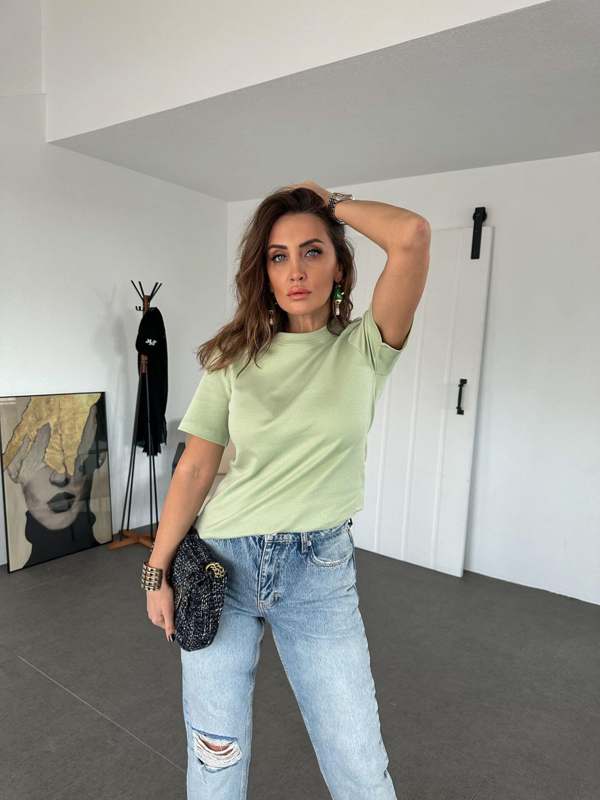 Mint Yeşili Organic Cotton Tshirt
