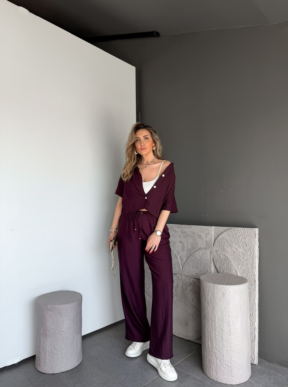 Mürdüm Kraşlı Relax Kesim Takım