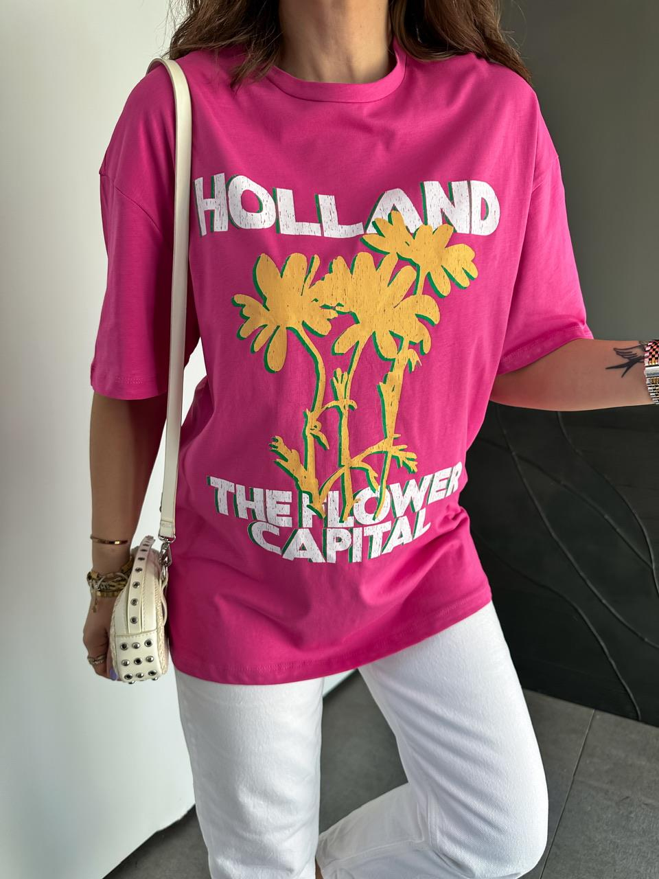 Pembe Holland Basic Tshirt