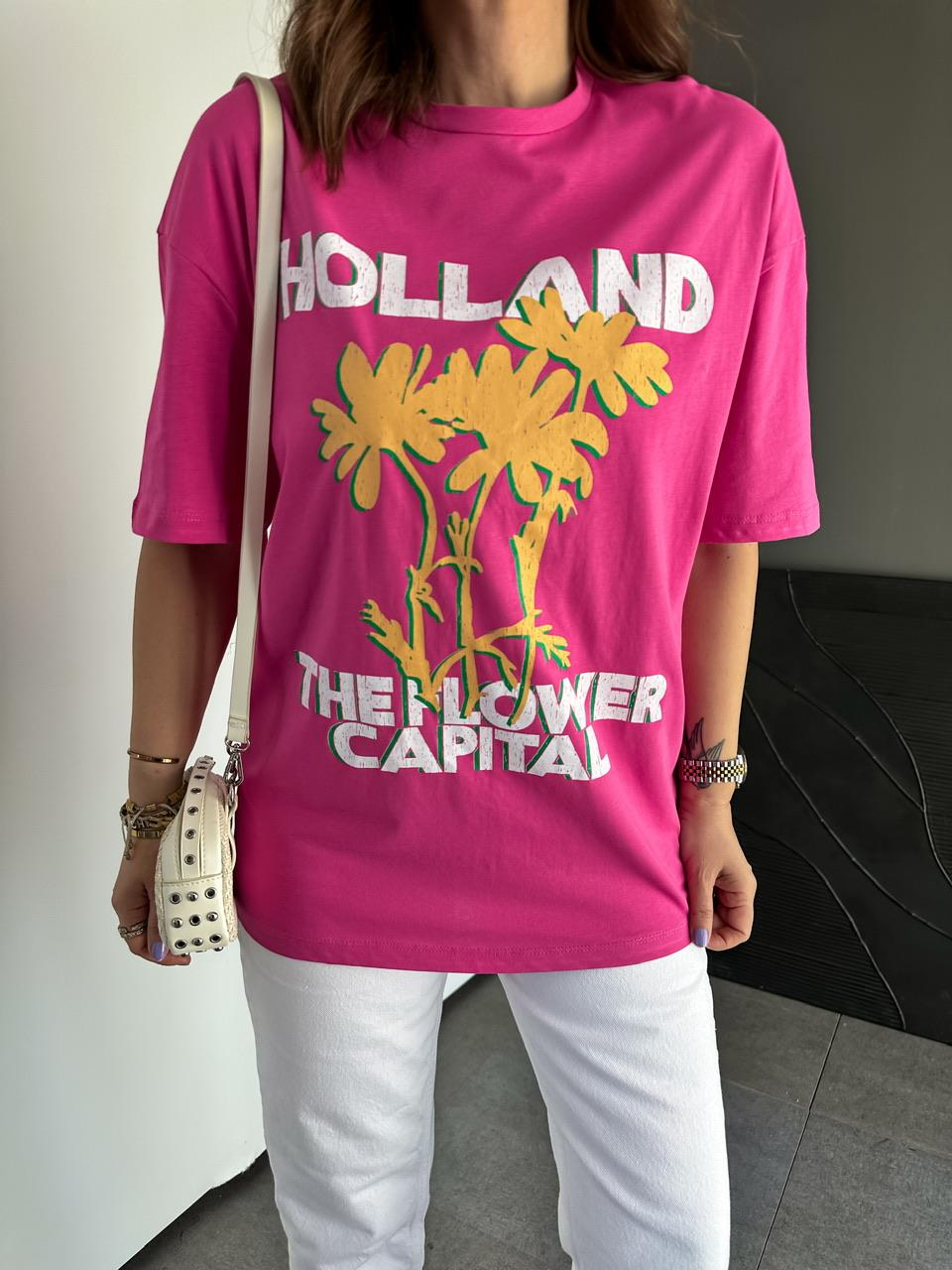 Pembe Holland Basic Tshirt
