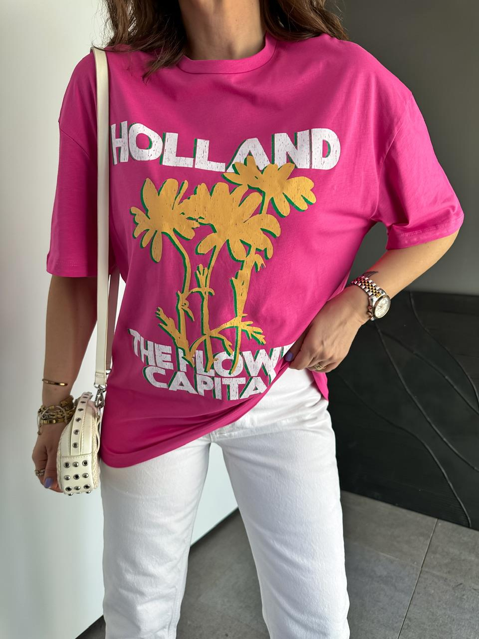 Pembe Holland Basic Tshirt