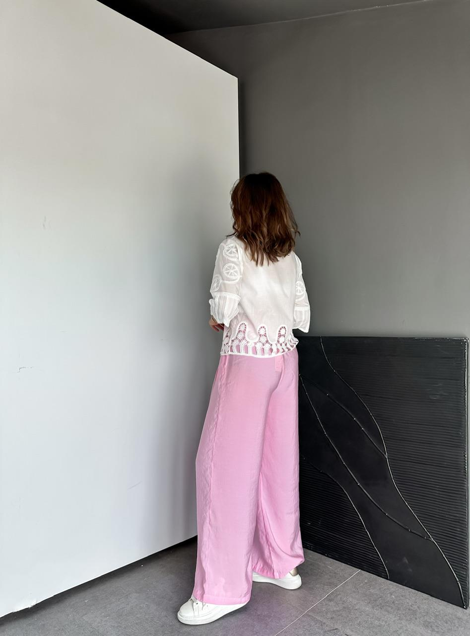 Pembe Orijinal Bol Kesim Pantolon