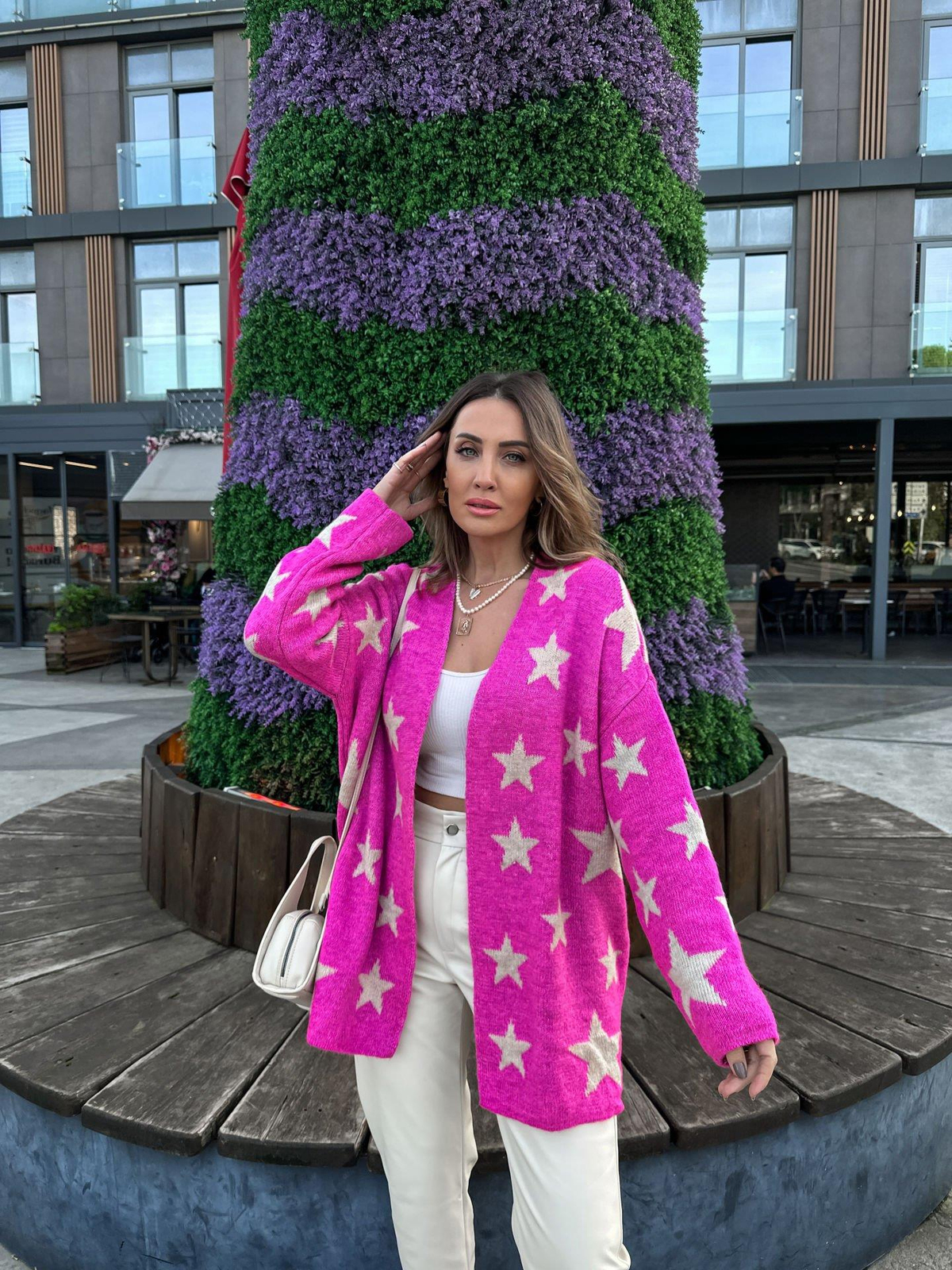 Pembe Yıldızlı Hırka