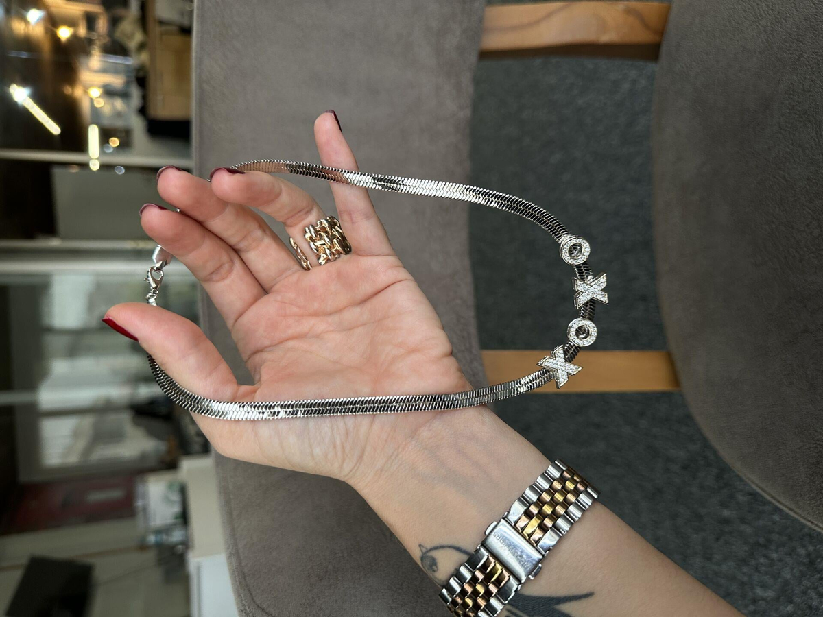 Silver Xoxo Kolye