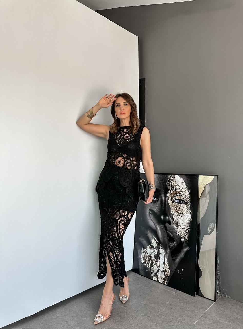Siyah Ajurlu Premium Takım