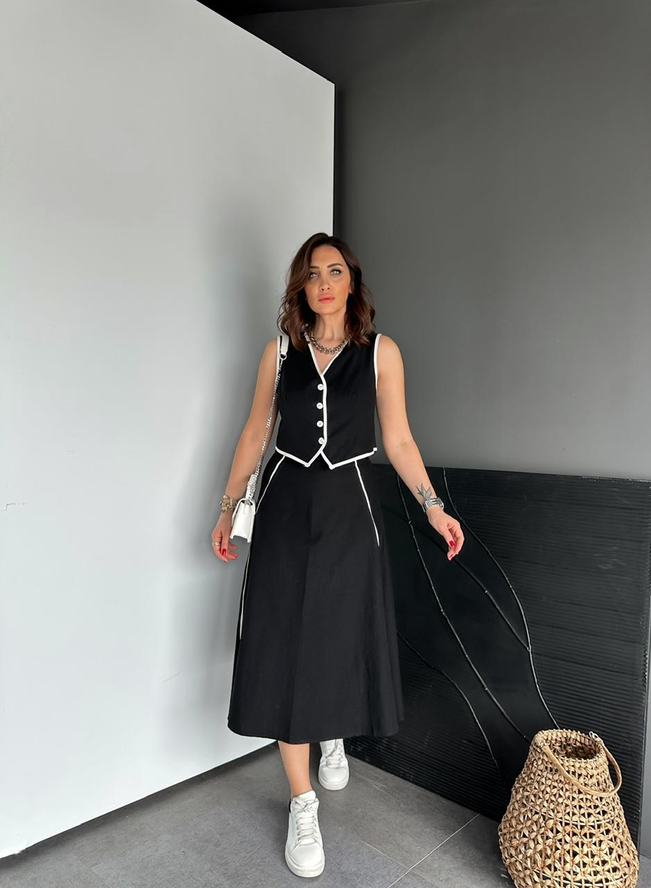 Siyah Biyeli Etekli Orijinal Takım
