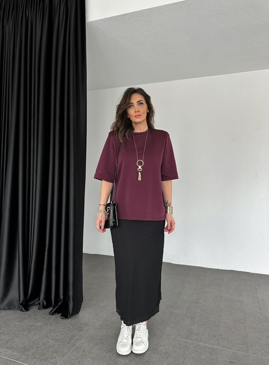 Siyah Çift Katlı Orijinal Tül Etek