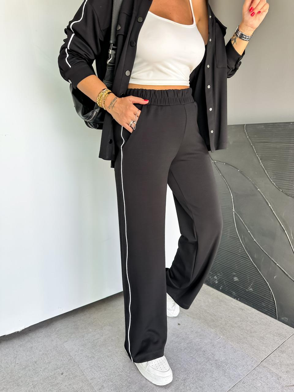 Siyah Çıtçıtlı Biyeli Modal Takım